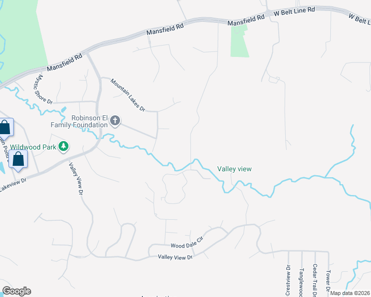 map of restaurants, bars, coffee shops, grocery stores, and more near 3 Robin Road in Cedar Hill