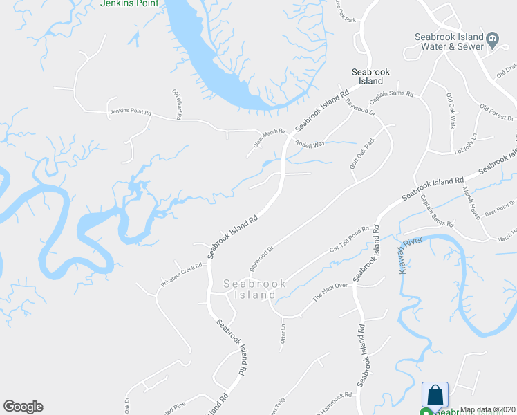 map of restaurants, bars, coffee shops, grocery stores, and more near 2526 Seabrook Island Road in Johns Island