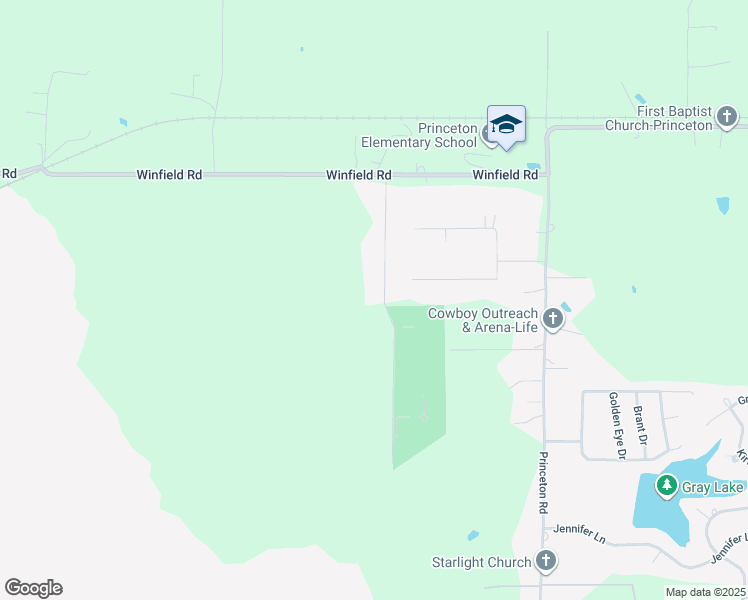map of restaurants, bars, coffee shops, grocery stores, and more near 1048 Little League Lane in Princeton