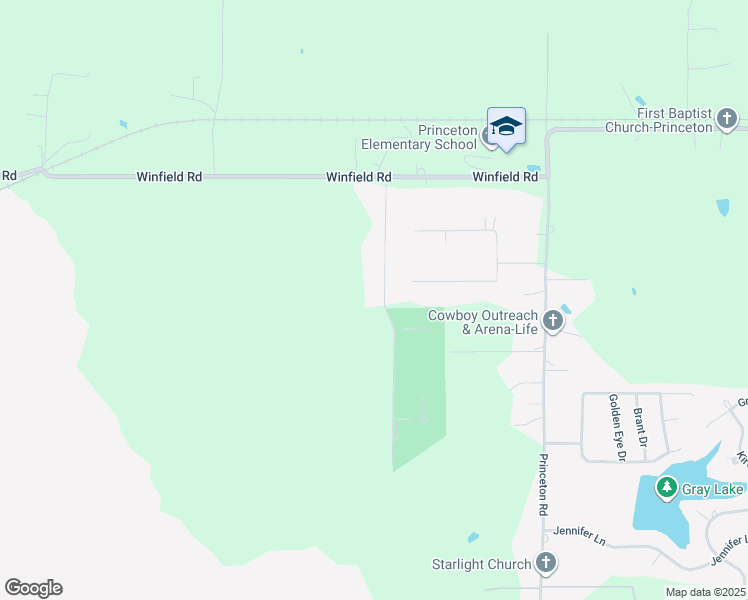 map of restaurants, bars, coffee shops, grocery stores, and more near 1048 Little League Lane in Princeton