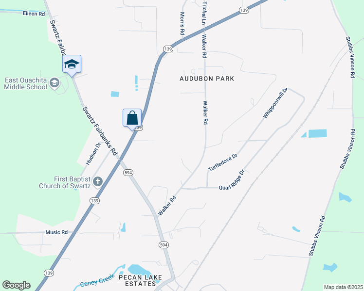 map of restaurants, bars, coffee shops, grocery stores, and more near 174 Gibbs Addison Road in Monroe