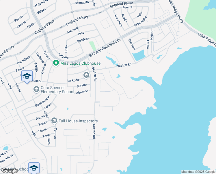 map of restaurants, bars, coffee shops, grocery stores, and more near 7231 Neblina Drive in Grand Prairie