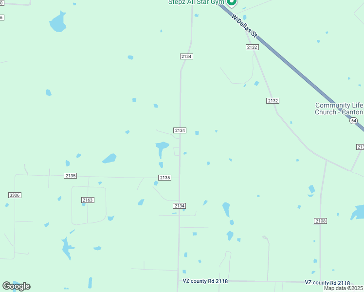map of restaurants, bars, coffee shops, grocery stores, and more near 1329 County Road 2134 in Canton