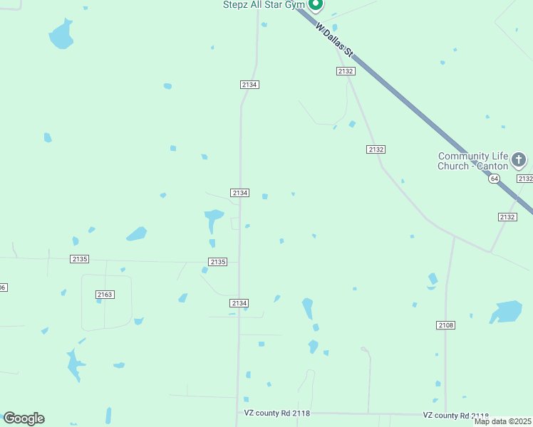 map of restaurants, bars, coffee shops, grocery stores, and more near 1329 County Road 2134 in Canton