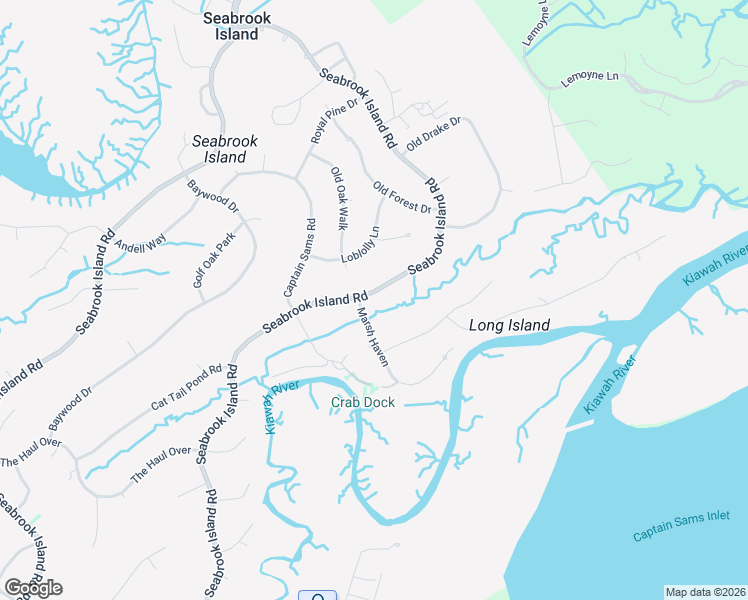 map of restaurants, bars, coffee shops, grocery stores, and more near 2966 Seabrook Island Road in Johns Island