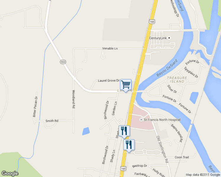 map of restaurants, bars, coffee shops, grocery stores, and more near 180 Horseshoe Lake Road in Monroe