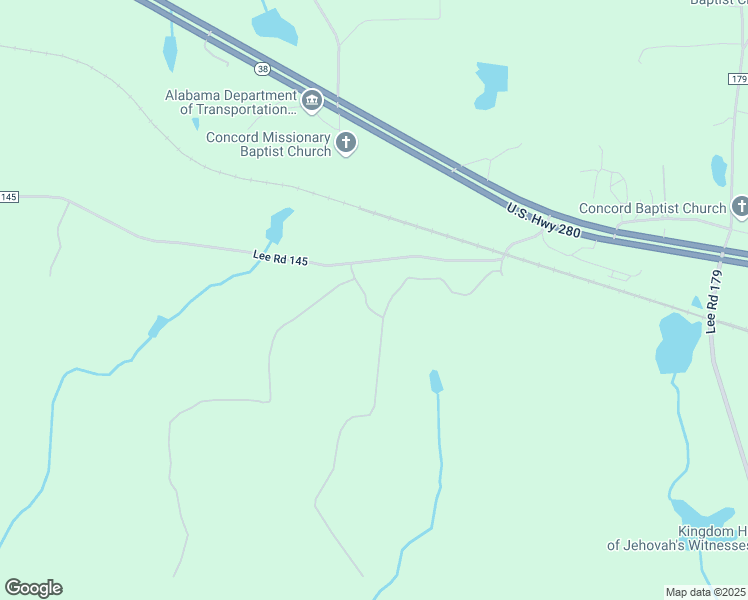 map of restaurants, bars, coffee shops, grocery stores, and more near 8344 County Road 145 in Salem