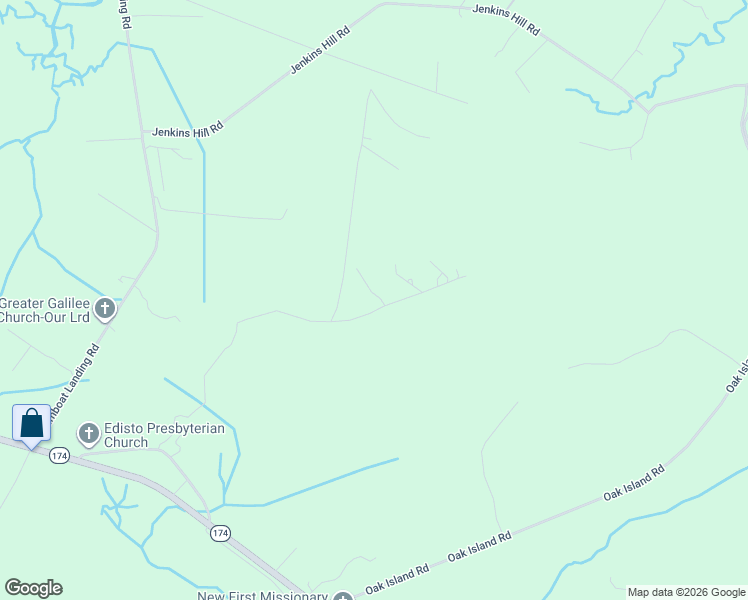 map of restaurants, bars, coffee shops, grocery stores, and more near 7866 Mary Seabrook Rd in Edisto Island