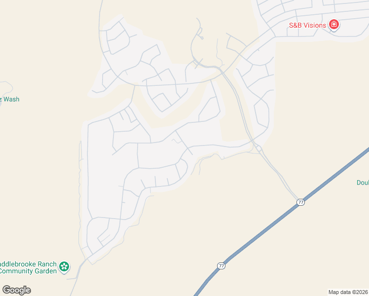 map of restaurants, bars, coffee shops, grocery stores, and more near 60384 East Arroyo Vista Drive in Oracle