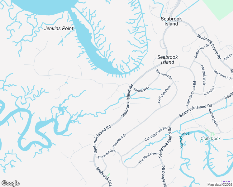map of restaurants, bars, coffee shops, grocery stores, and more near 2541 Clear Marsh Road in Johns Island
