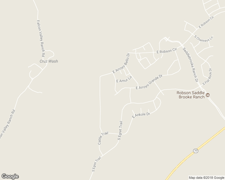 map of restaurants, bars, coffee shops, grocery stores, and more near 32186 South Hancock Drive in Oracle