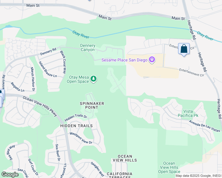 map of restaurants, bars, coffee shops, grocery stores, and more near 494 Vista San Lucas in San Diego