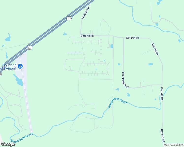 map of restaurants, bars, coffee shops, grocery stores, and more near Backstretch Lane in Fort Worth