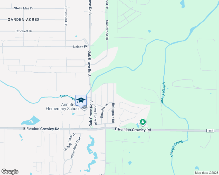map of restaurants, bars, coffee shops, grocery stores, and more near 11829 Bexley Drive in Burleson