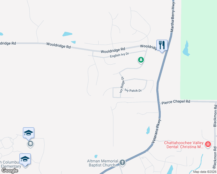 map of restaurants, bars, coffee shops, grocery stores, and more near 9292 Boston Ivy Lane in Columbus