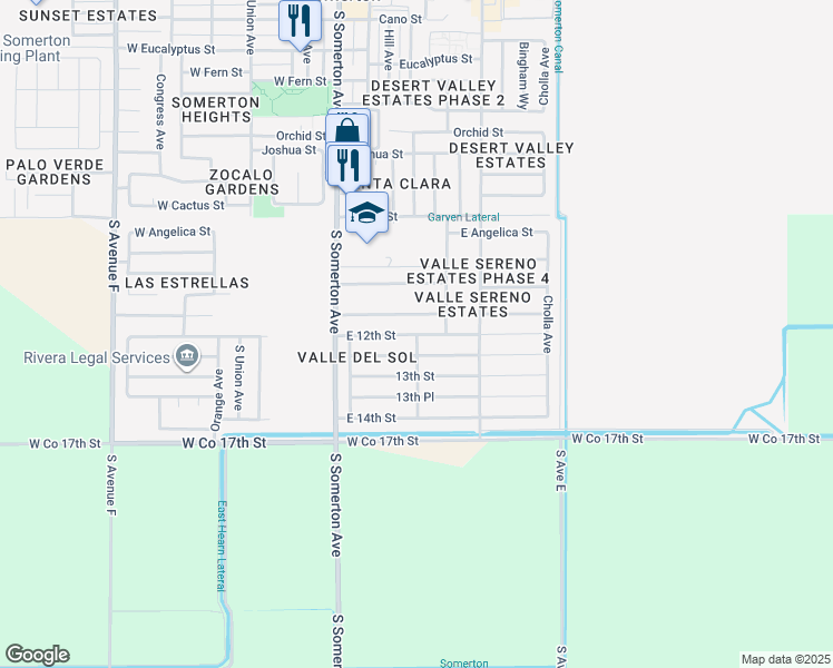 12th Street, Somerton AZ Walk Score