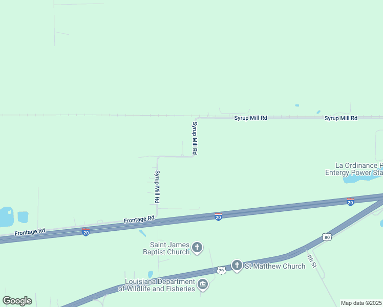map of restaurants, bars, coffee shops, grocery stores, and more near 346 Syrup Mill Road in Minden