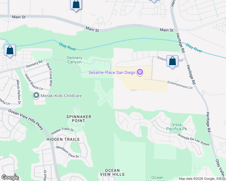 map of restaurants, bars, coffee shops, grocery stores, and more near 402 Vista San Lucas in San Diego