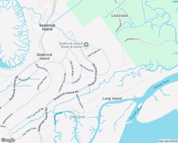 map of restaurants, bars, coffee shops, grocery stores, and more near 2773 Old Forest Drive in Johns Island