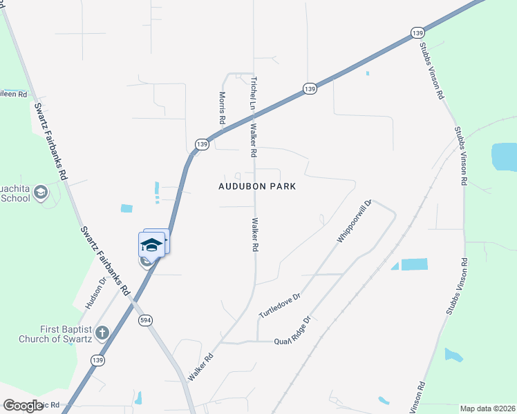 map of restaurants, bars, coffee shops, grocery stores, and more near 581 Walker Rd in Monroe