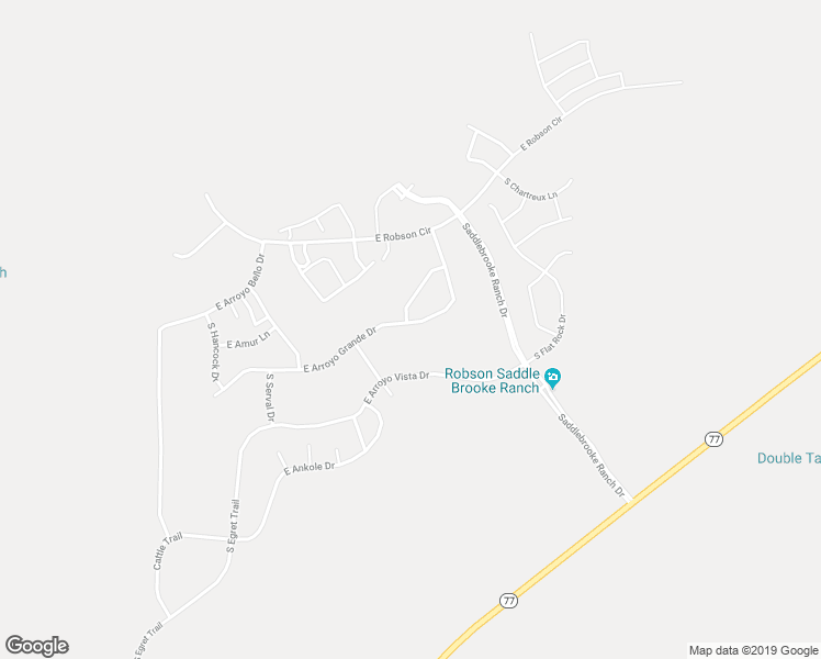 map of restaurants, bars, coffee shops, grocery stores, and more near 60505 East Arroyo Grande Drive in Oracle