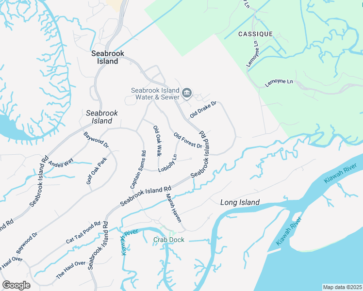 map of restaurants, bars, coffee shops, grocery stores, and more near 2116 Loblolly Lane in Johns Island