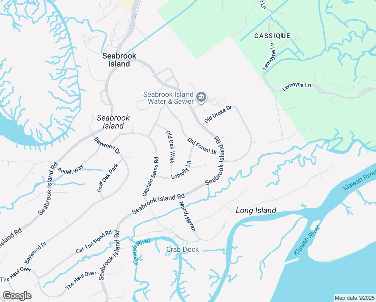 map of restaurants, bars, coffee shops, grocery stores, and more near 2116 Loblolly Lane in Johns Island