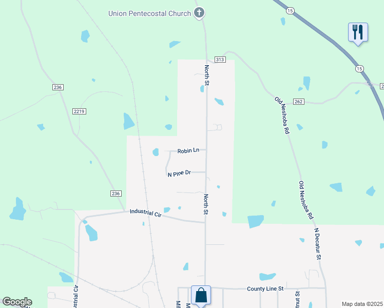 map of restaurants, bars, coffee shops, grocery stores, and more near 198-202 Robin Lane in Union
