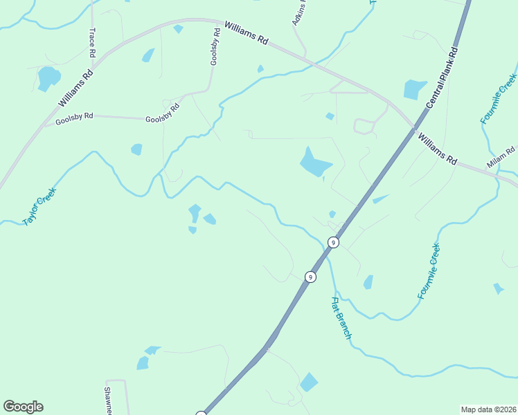 map of restaurants, bars, coffee shops, grocery stores, and more near 105 Hill Ridge Drive in Wetumpka
