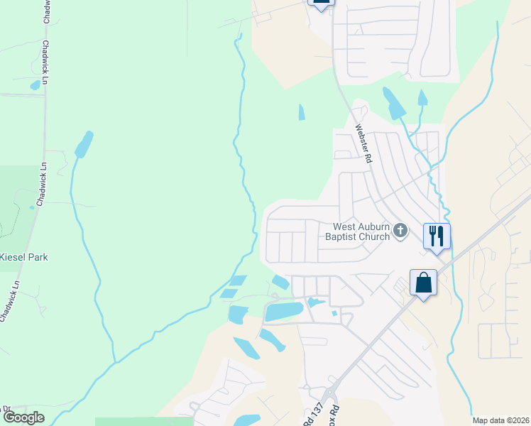 map of restaurants, bars, coffee shops, grocery stores, and more near 358 Ole Miss Avenue in Auburn