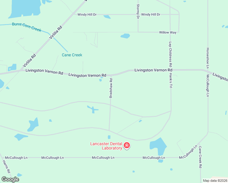 map of restaurants, bars, coffee shops, grocery stores, and more near 120 Bradshaw Rd in Flora