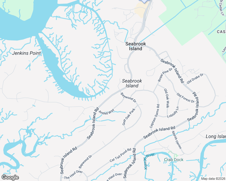 map of restaurants, bars, coffee shops, grocery stores, and more near 2380 Seabrook Island Road in Johns Island