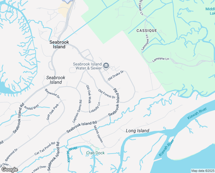 map of restaurants, bars, coffee shops, grocery stores, and more near 2919 Seabrook Island Road in Johns Island