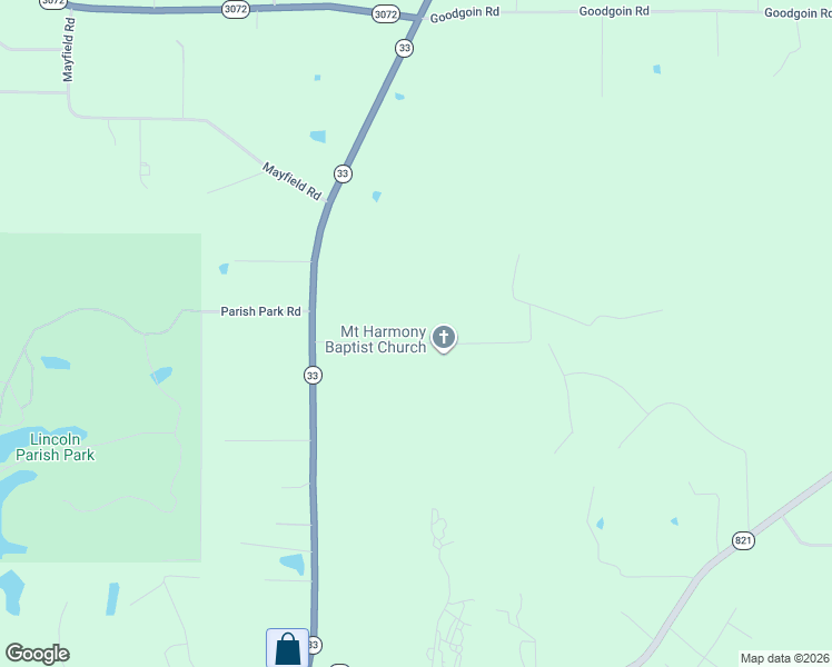 map of restaurants, bars, coffee shops, grocery stores, and more near 210 Mount Harmony Church Road in Ruston