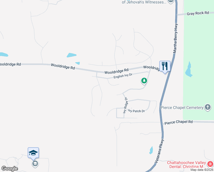 map of restaurants, bars, coffee shops, grocery stores, and more near 9586 English Ivy Court in Columbus
