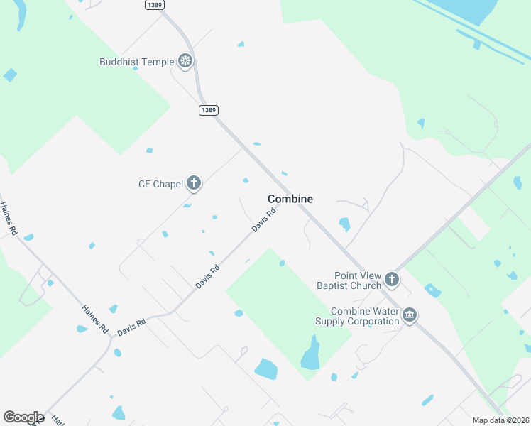 map of restaurants, bars, coffee shops, grocery stores, and more near 120 Davis Road in Seagoville