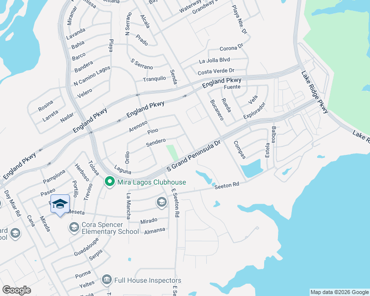 map of restaurants, bars, coffee shops, grocery stores, and more near 7268 Cedro in Grand Prairie