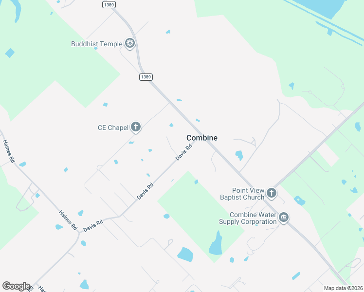 map of restaurants, bars, coffee shops, grocery stores, and more near 125 Davis Road in Combine