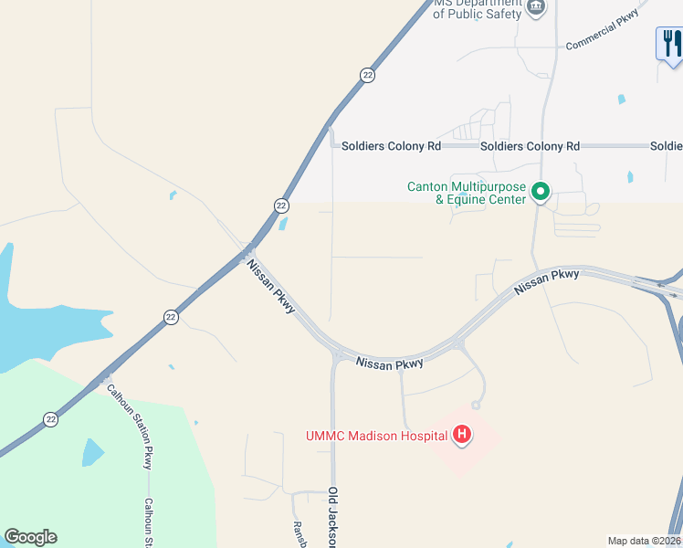 map of restaurants, bars, coffee shops, grocery stores, and more near 1090 Old Jackson Road in Canton