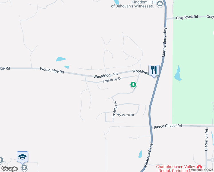 map of restaurants, bars, coffee shops, grocery stores, and more near 9554 English Ivy Court in Columbus