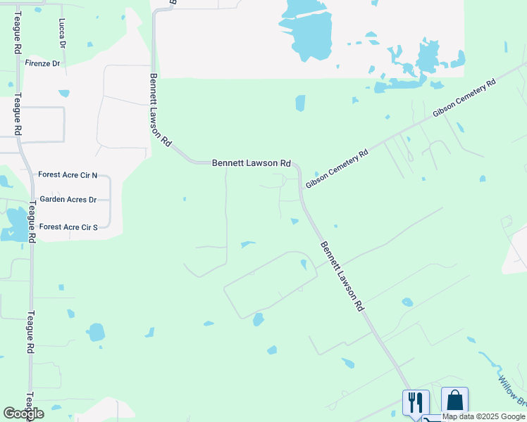map of restaurants, bars, coffee shops, grocery stores, and more near 6056 Bennett Lawson Road in Mansfield