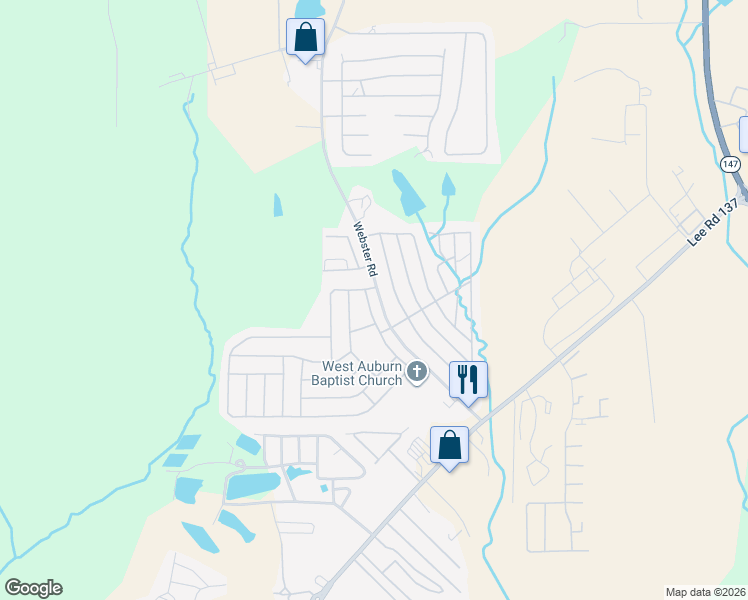 map of restaurants, bars, coffee shops, grocery stores, and more near in Lee County