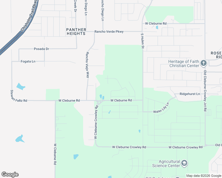 map of restaurants, bars, coffee shops, grocery stores, and more near 10484 West Cleburne Road in Crowley