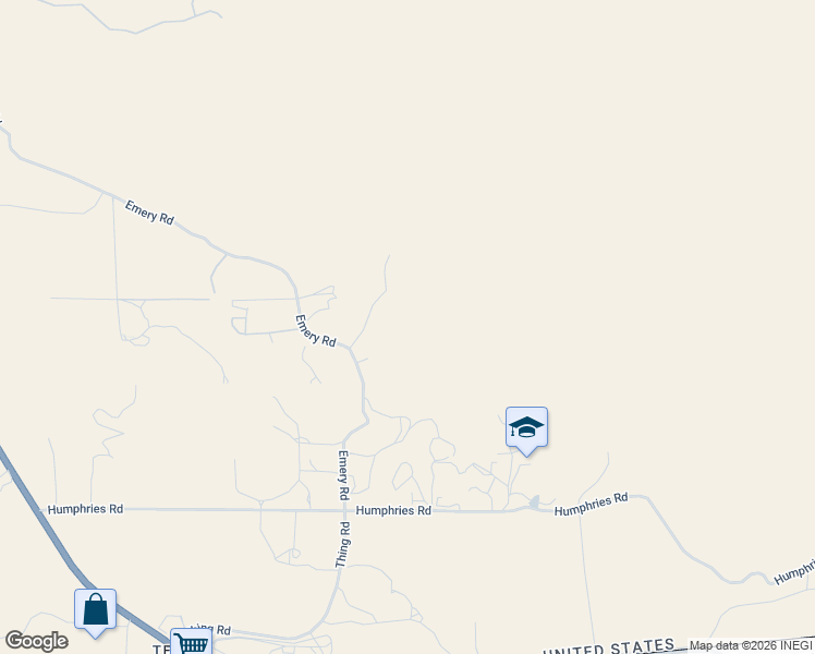 map of restaurants, bars, coffee shops, grocery stores, and more near 627 Emery Road in Tecate