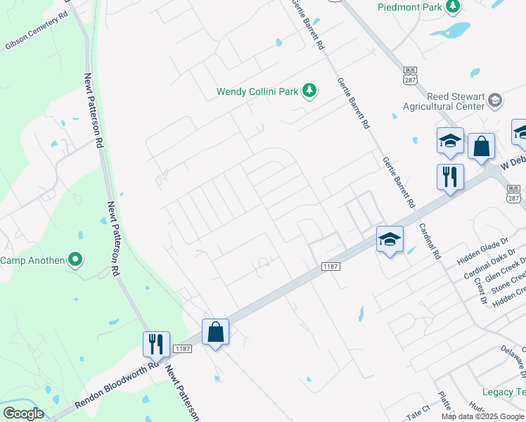 map of restaurants, bars, coffee shops, grocery stores, and more near 1809 Barbados Drive in Mansfield