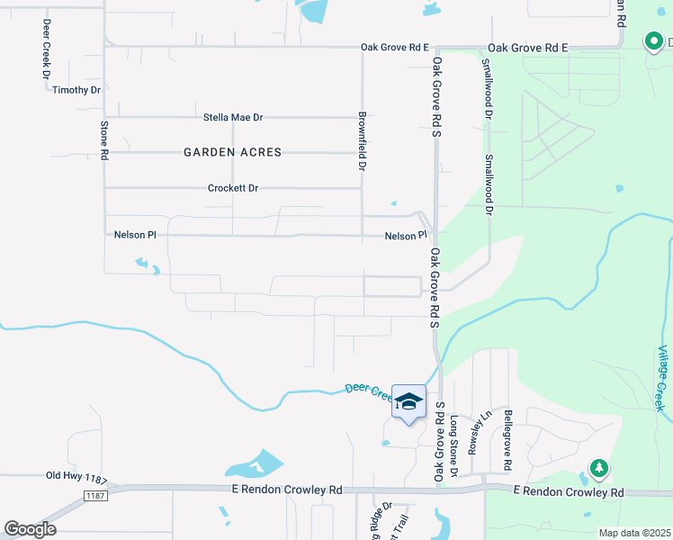 map of restaurants, bars, coffee shops, grocery stores, and more near 1213 Sierra Blanca Drive in Burleson