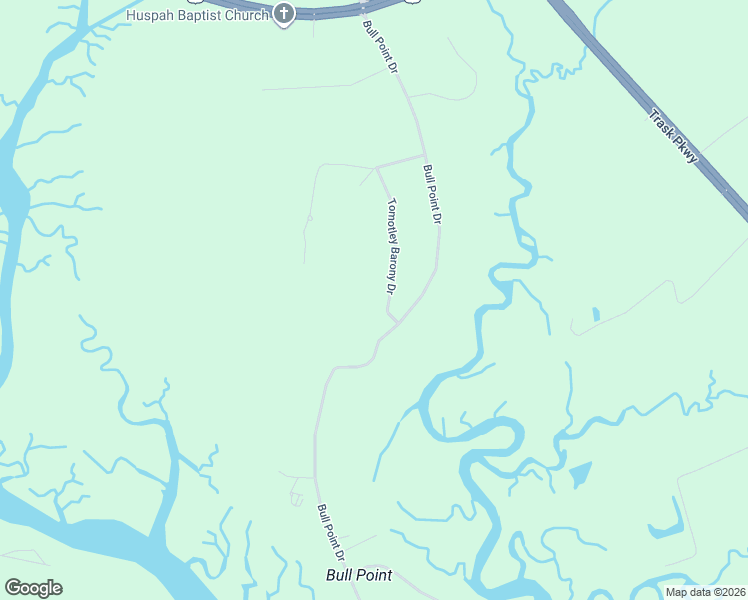 map of restaurants, bars, coffee shops, grocery stores, and more near 86 Tomotley Barony Drive in Seabrook