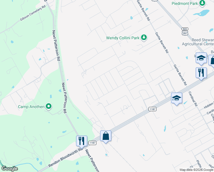 map of restaurants, bars, coffee shops, grocery stores, and more near 1708 Martinique Drive in Mansfield