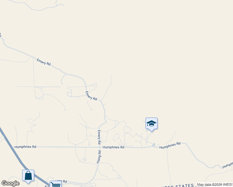 map of restaurants, bars, coffee shops, grocery stores, and more near 627 Emery Road in Tecate