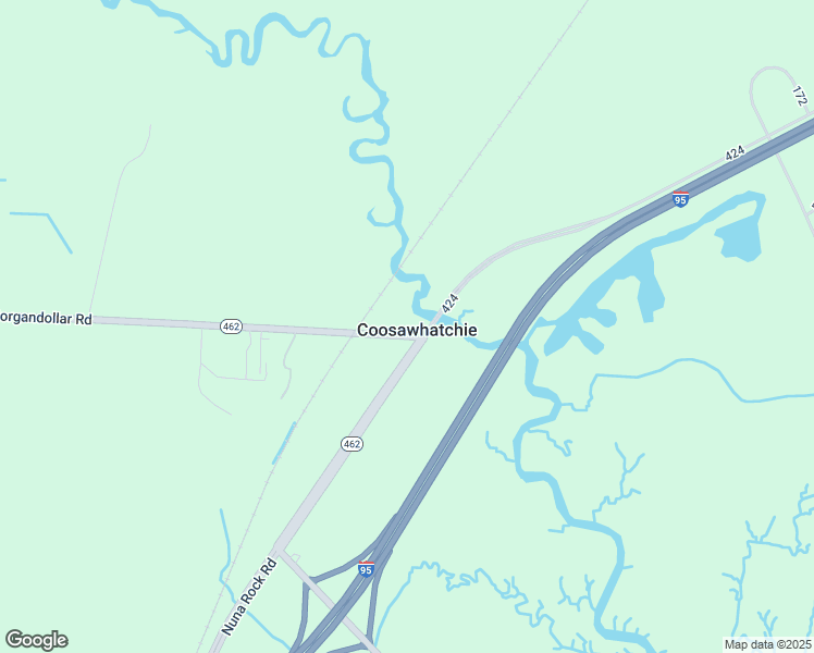 map of restaurants, bars, coffee shops, grocery stores, and more near in Coosawhatchie